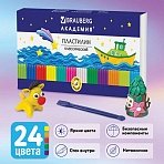 Пластилин классический BRAUBERG «АКАДЕМИЯ»24 цвета480 гсо стекомВЫСШЕЕ КАЧЕСТВО105899