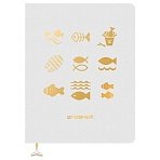 Дневник 1-11 кл. 48л. ЛАЙТ BG «Gold on White», иск. кожа, тиснение фольгой, ляссе с фигуркой