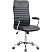 превью Кресло для руководителя Комус Мебель (Easy Chair) 580 чёрное (экокожа, металл хромированный)