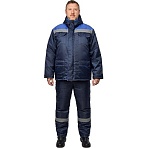 Костюм рабочий зимний муж з12-КПК с СОП син/вас оксф 44-46/158-165