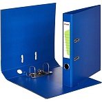 Папка-регистратор Комус Стандарт 50мм синяя, ПБП2, карм. кор., мет. уг