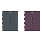 Тетрадь А5, 80 л., HATBER, гребень, клетка, Soft-touch ламинация, «Криптография» (микс в спайке), 090314
