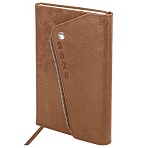 Ежедневник датированный 2026, А5, 145×213 мм, BRAUBERG «Jacket», под кожу, клапан, держатель, бежевый