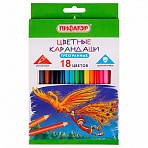 Карандаши цветные ПИФАГОР «Сказки»18 цветовклассическиезаточенные181822