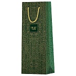 Пакет подарочный 12×36×8.5см MESHU «Strict pattern», матовое ламинирование, отд. фольгой, под бутылку