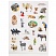 превью Наклейки детские декоративные Проф-пресс Мир животных (100 штук в упаковке)