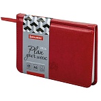 Еженедельник датированный 2026, МАЛЫЙ ФОРМАТ 95×155 мм, А6, BRAUBERG «Rainbow», под кожу, красный