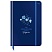 превью Ежедневник недатированный А5, 136л., 7БЦ BG «Flowery. Blue», глянцевая ламинация, отд. фольгой