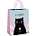 Пакет подарочный 11×14×6.5см MESHU «Black cat», глянцевая ламинация