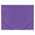 превью Папка на резинках BRAUBERG «Office», фиолетовая, до 300 листов, 500 мкм
