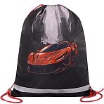 Мешок для обуви BRAUBERG KIDS, с петлей, светоотражающая полоса, 46×36 см, Red car