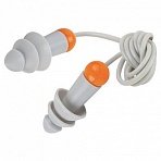 Беруши многоразовые со шнурком SNR 33дБ, 1 пара, пакет, JETA SAFETY Sonido Max