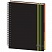 превью Бизнес-тетрадь Mariner Ambition 6 Зеленые полоски А4 150 листов черная в клетку и в линейку на спирали 5 разделителей (200×274 мм)
