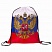 превью Сумка-мешок на завязках «Триколор РФ», с гербом РФ, 32×42 см, BRAUBERG, 228328