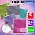превью Тетради ДЭК 24 л. КОМПЛЕКТ 10 шт. BRAUBERG, клетка, обложка картон, «ONE COLOUR»