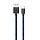 Кабель USB PERO DC-04 Type-C, 3А, 2м, Blue-black (Fast Charge)