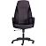 превью Кресло для руководителя Easy Chair Impreza серое/чёрное (ткань/сетка/экокожа, пластик)