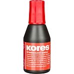 Краска штемпельная Kores (30мл, красный)