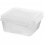 Набор контейнеров для заморозки Frozen 0.45л квадрат 115×115х85мм 3шт/наб