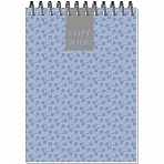 Блокнот Attache Fleur Лазурь A6 60 листов разноцветная в точку на спирали (101×145 мм)