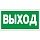 E22 Указатель выхода (плёнка ПВХ, ф/л,300х150), упаковка 10шт