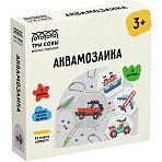 Аквамозаика ТРИ СОВЫ «Транспорт», набор инструментов, трафареты, картонная коробка 12×12см