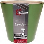 Горшок для цветов InGreen London зеленый 5 л