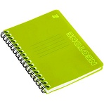 Записная книжка А6 60л. на гребне BG «Neotone», желтый, фактурное тиснение, блок 80г/м2