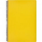 Бизнес-тетрадь Attache Bright colours A4 96 листов желтая в клетку на спирали (220×297 мм)