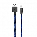 Кабель USB PERO DC-04 micro-USB, 2А, 1м, Blue-black