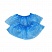 превью Бахилы одноразовые полиэтиленовые стандартной плотности 20 мкм голубые (2.5 гр, 50 пар в упаковке)