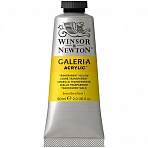 Краска акриловая художественная Winsor&Newton «Galeria», 60мл, туба, прозрачно-желтый