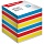 Блок для записи на склейке Berlingo «Rainbow», 8×8×8см, цветной, пастель