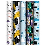 Упаковочная бумага глянц. 70×100см, MESHU «Cars», 80 г/м2, ассорти, 5 дизайнов