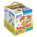 Игра настольная Лото + Пазл «Транспорт», картонная коробка