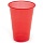 Стакан одноразовый Комус пластиковый красный 200 мл 50 штук в упаковке