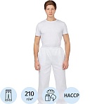 Брюки для пищевого пр-ва универс. у17-БР ХАССП (бр)бел. (р.60-62) р.182-188