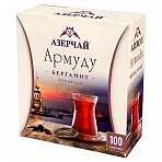 Чай Азерчай Армуду черный с бергамотом 100 пакетиков