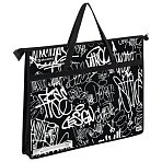Папка для рисунков и чертежей с ручками BRAUBERG А3, пластик, молния сверху, «Graffiti»
