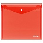 Папка-конверт на кнопке Berlingo «No Secret», А5+, 200мкм, красная
