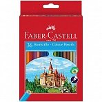 Карандаши цветные Faber-Castell, 36цв., заточен., картон, европодвес