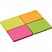 превью Блок-кубик Attache Selection с клеев. краем 38х51, неон, 4 цвета 50х4