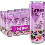 Напиток GreenMe Plus Stress Control функциональный газ ж/б 0.33л