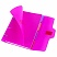 превью Тетрадь на кольцах А5 175×220 мм, 120 л., пластик, на липучке, с разделителями, BRAUBERG, Розовый
