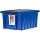 Ящик п/п 500×390х250 мм Rox Box 36 с крышкой и клипсами синий