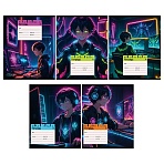 Тетрадь 12л., клетка BG «Gamer», выб. лак