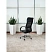 превью Кресло для руководителя Комус Мебель (Easy Chair) 575 чёрное (экокожа/сетка, металл хромированный)