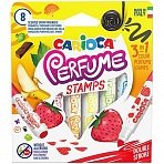 Фломастеры-штампы двусторонние Carioca «Perfume Stamps», 08цв., ароматизированные, смываемые, картон