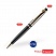 превью Ручка шариковая Luxor «Futura» синяя, 0.7 мм, корпус черный/золото, поворотный механизм, футляр
