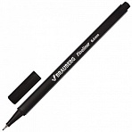 Ручка капиллярная BRAUBERG «Aero», ЧЕРНАЯ, трехгранная, металлический наконечник, линия письма 0.4 мм